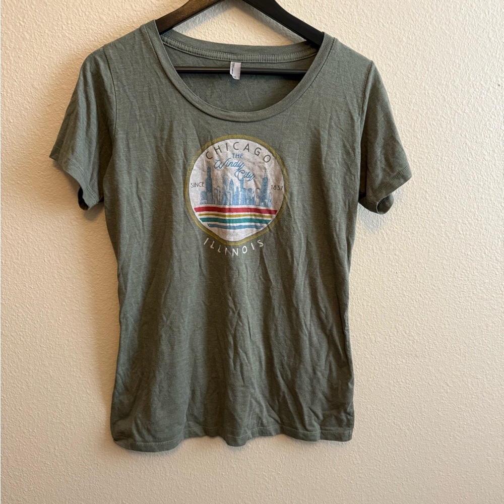 Olive Green Graphic Tee